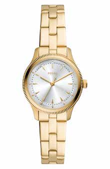 Fossil Brynn Three-Hand Stainless Steel Bracelet Watch, 30mm