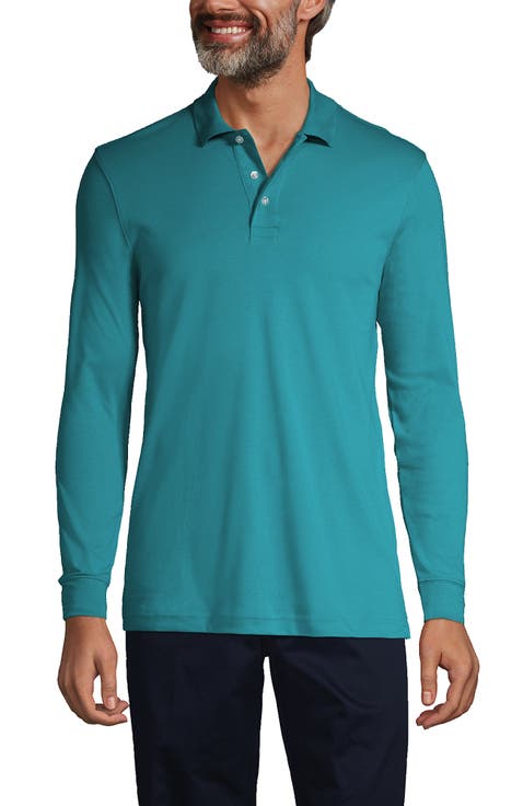 School Uniform  Long Sleeve Interlock Polo Shirt