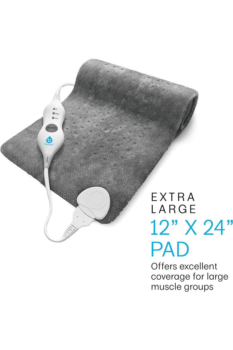 9-Speed Massage Gun & XL Heating Pad, Alternate, color, Multicolor