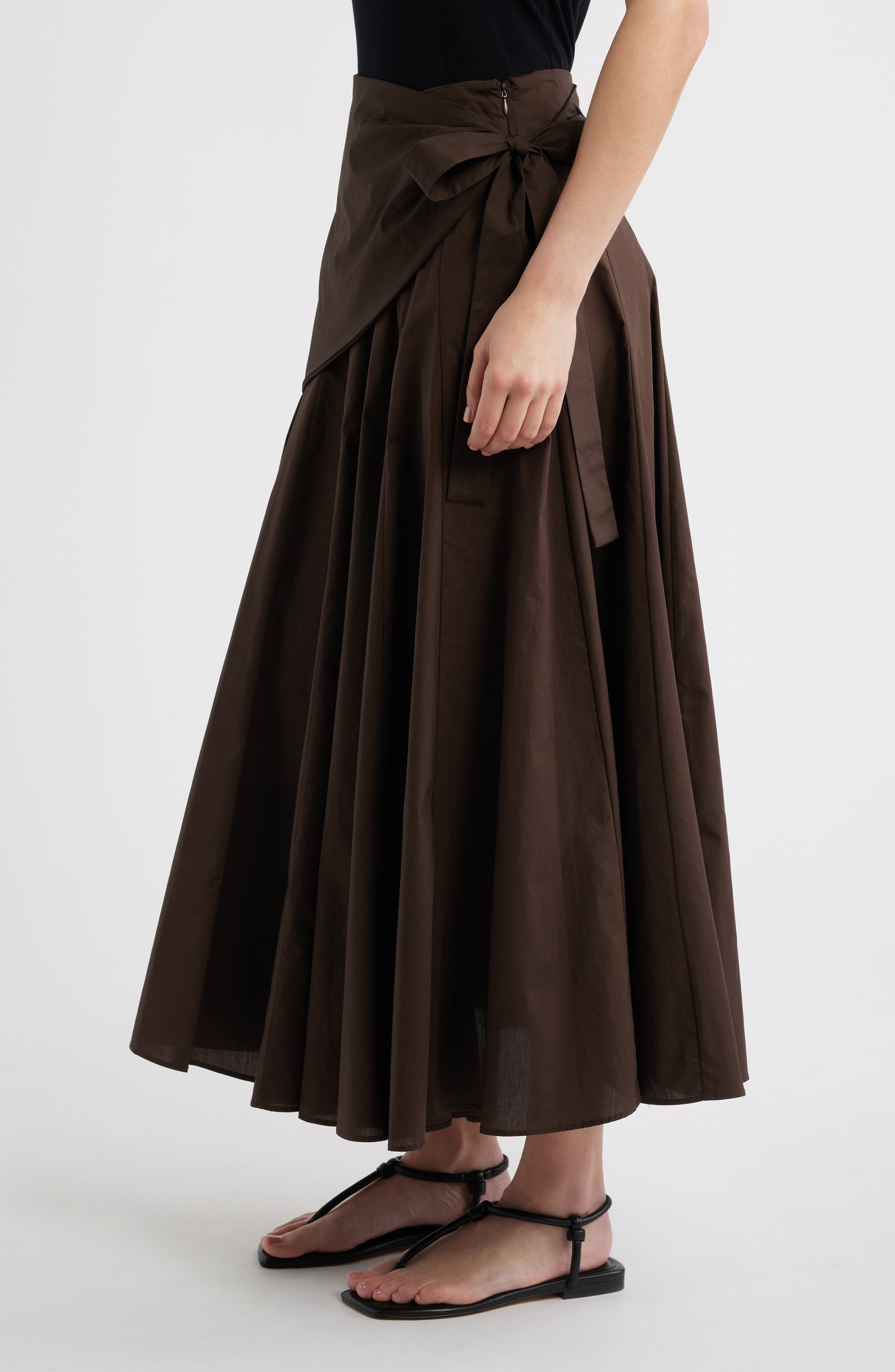 MANGO Falda Milos Faux Wrap Cotton Skirt — фото 4