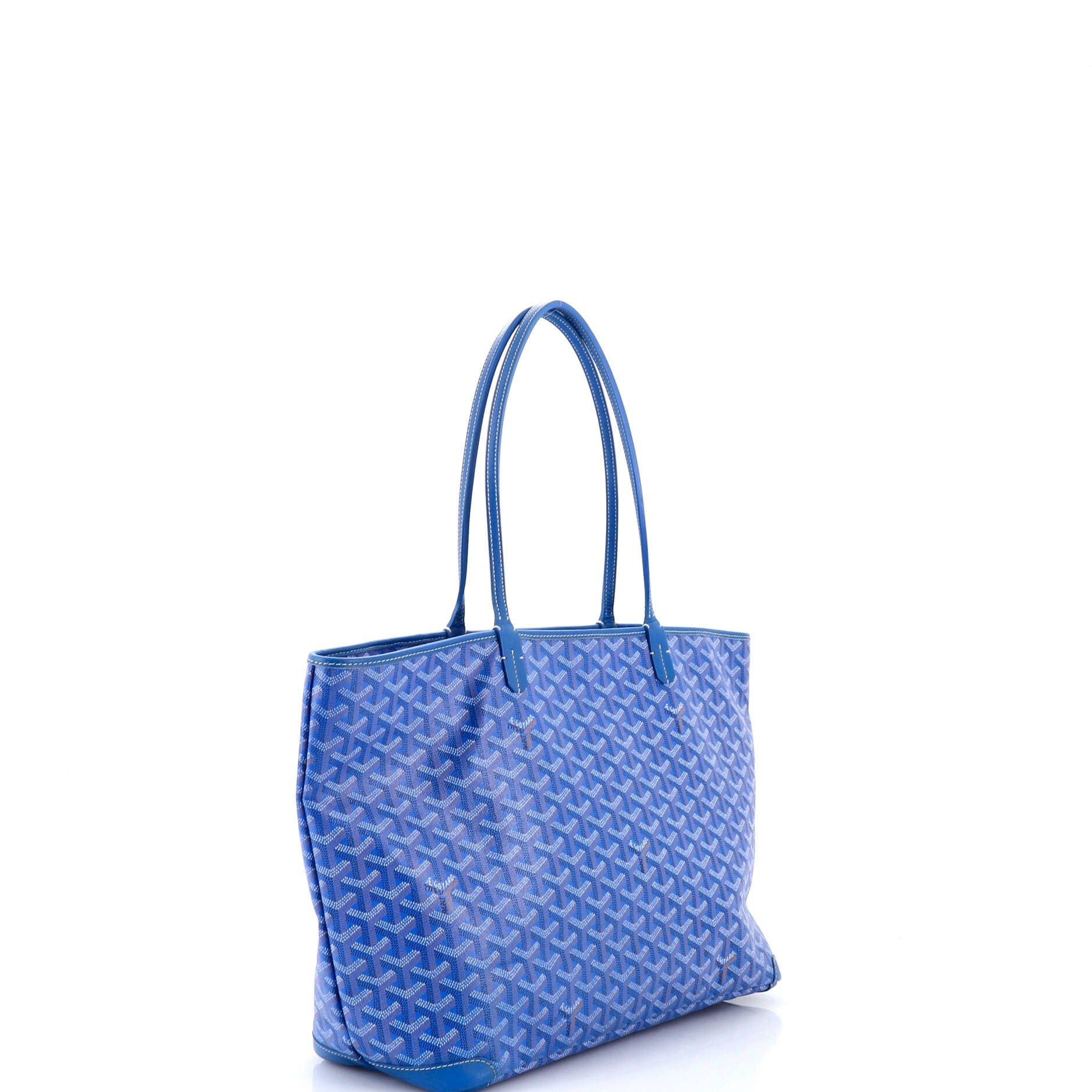 Pre-Owned Goyard Artois Tote Coated Canvas MM, Alternate, color, Blue