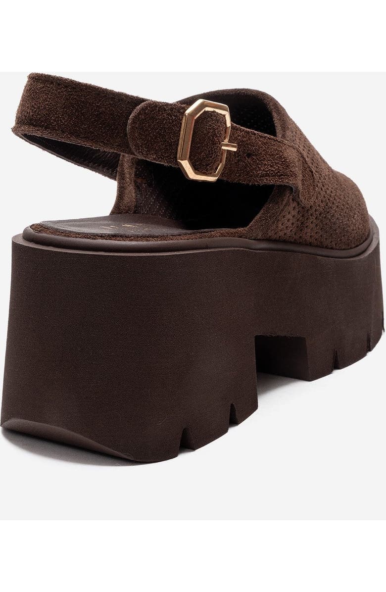 Forever & Always Shoes Caldris Leather Platform Sandal, Alternate, color, Brown Suede