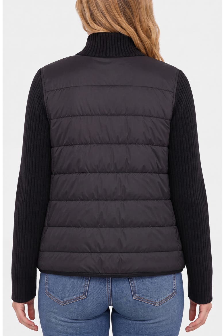 Mixed Media Jacket, Alternate, color, BLACK
