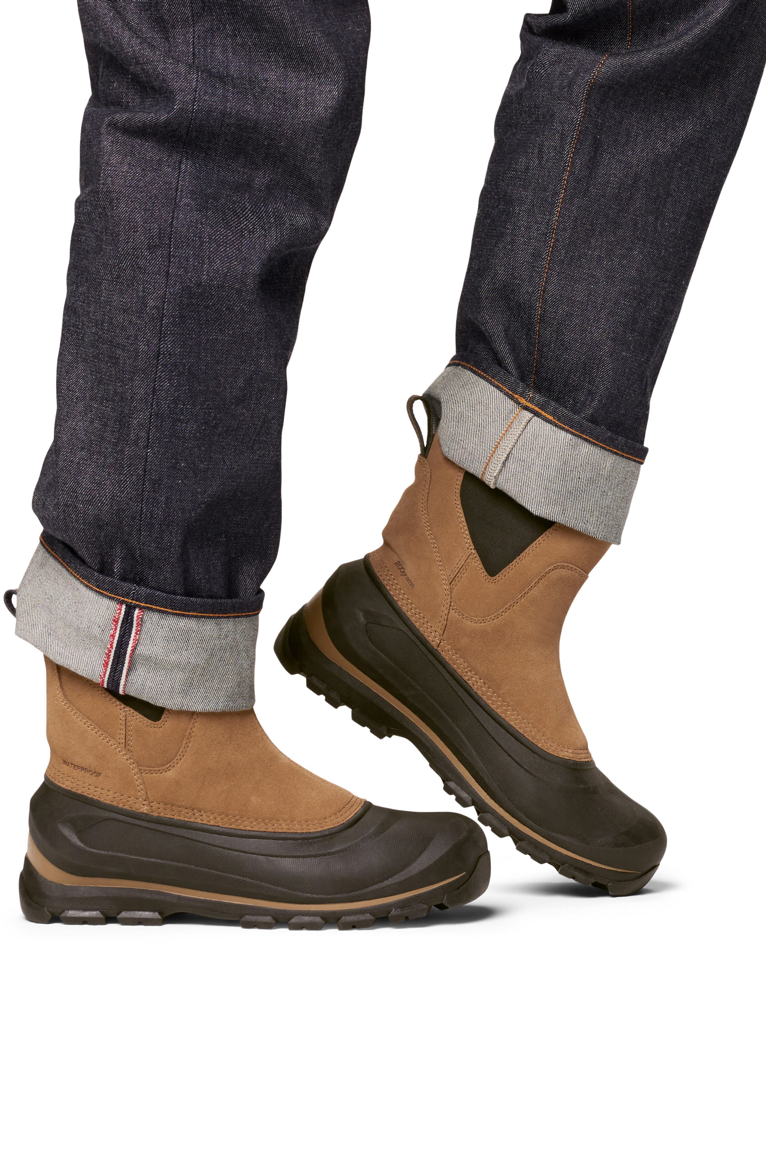 SOREL Buxton Waterproof Pull-On Snow Boot, Alternate, color, Delta/ Black