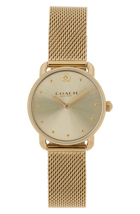 Elliot Mesh Strap Watch, 28mm
