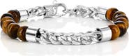 BLACKJACK Men's Beaded Chain Bracelet