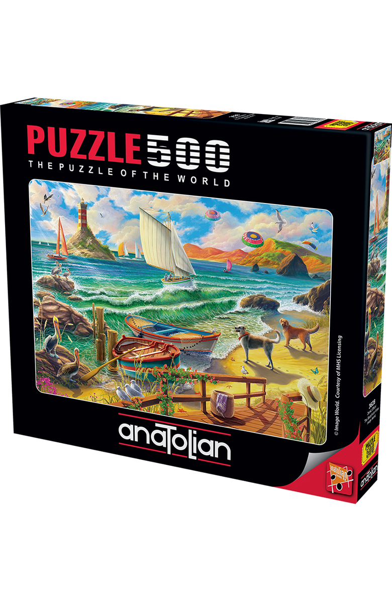 Anatolian The Seashore View 500 piece Jigsaw Puzzle for Adults, Main, color, Multicolor