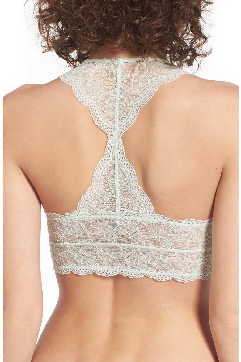 Lace Halter Bralette, Alternate, color, GREEN AQUA