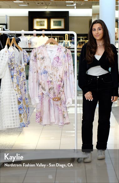 Ever New Vienna Lace Trim Belted Long Sleeve Shirtdress Ever New Vienna Lace Trim Belted Long Sleeve Shirtdress