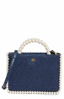 Lele Sadoughi Mini Maya Raffia Tote