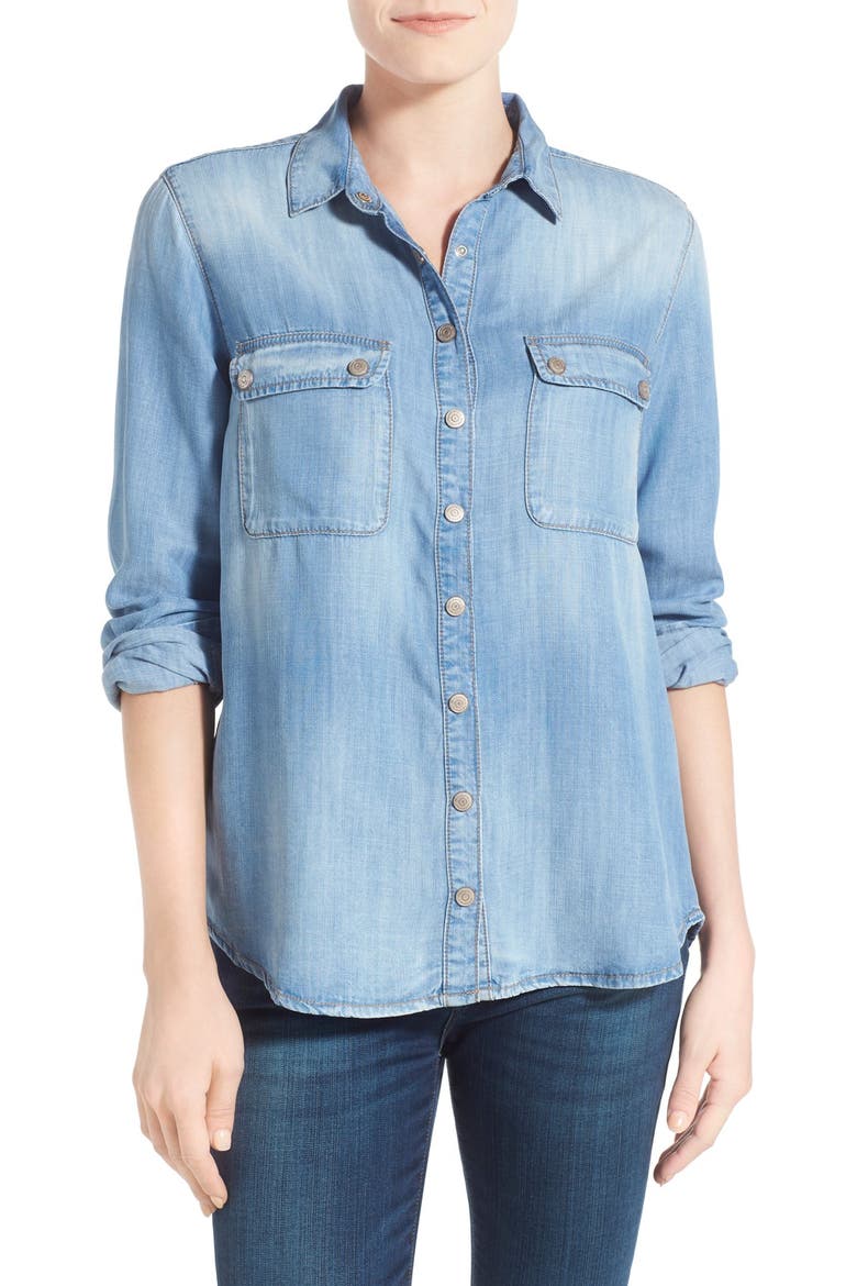 'Sammy' Tencel® Chambray Shirt, Main, color, SAMMY LIGHT TENCEL