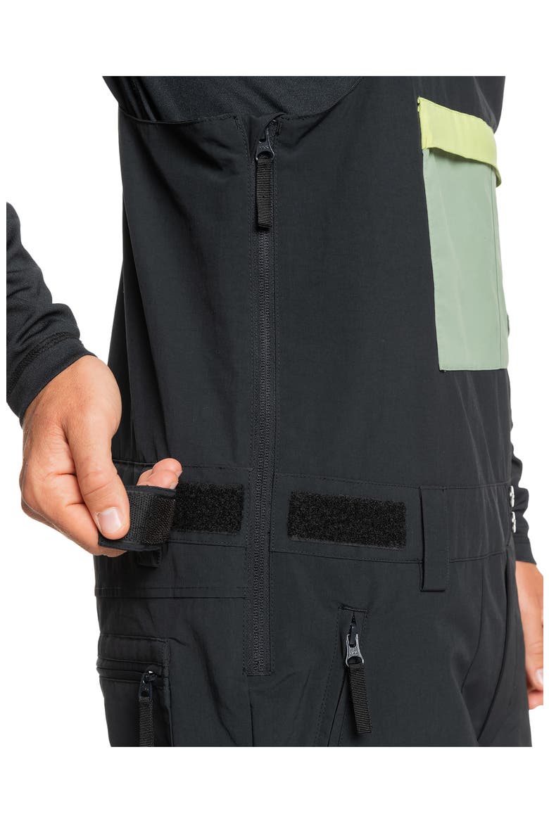 Fly High Water Resistant Snow Bibs, Alternate, color, BLACK.