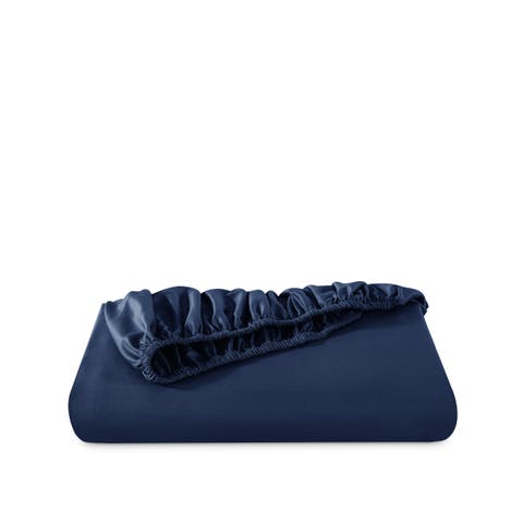 400 Thread Count Organic Cotton Sateen Fitted Sheet
