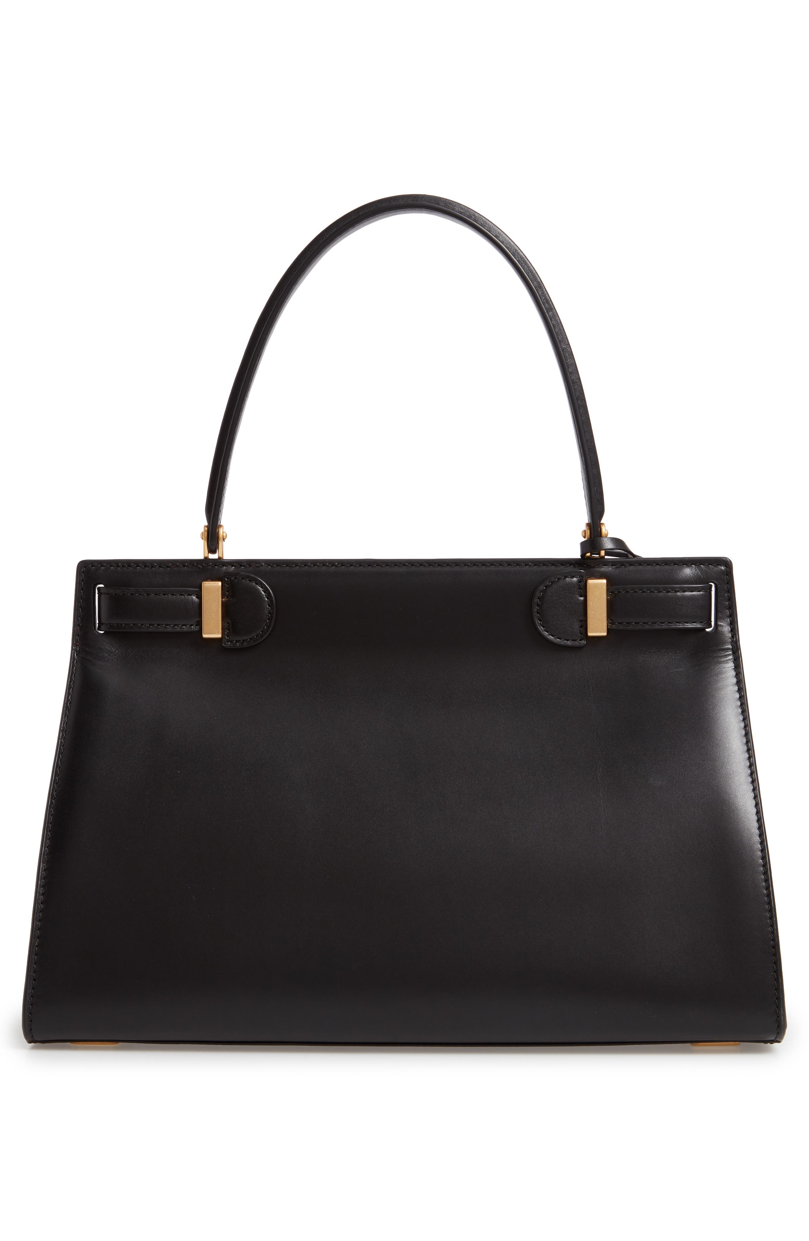 Lee Radziwill Leather Bag, Alternate, color, BLACK