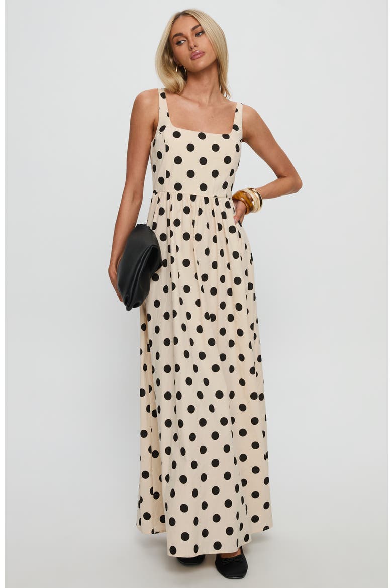 Cartmel Polka Dot Cotton Maxi Dress, Alternate, color, CREAM / POLKA DOT