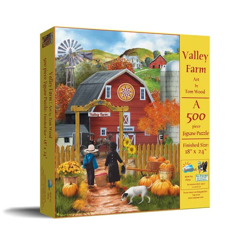 Valley Farm 500 piece Jigsaw Puzzle for Adults