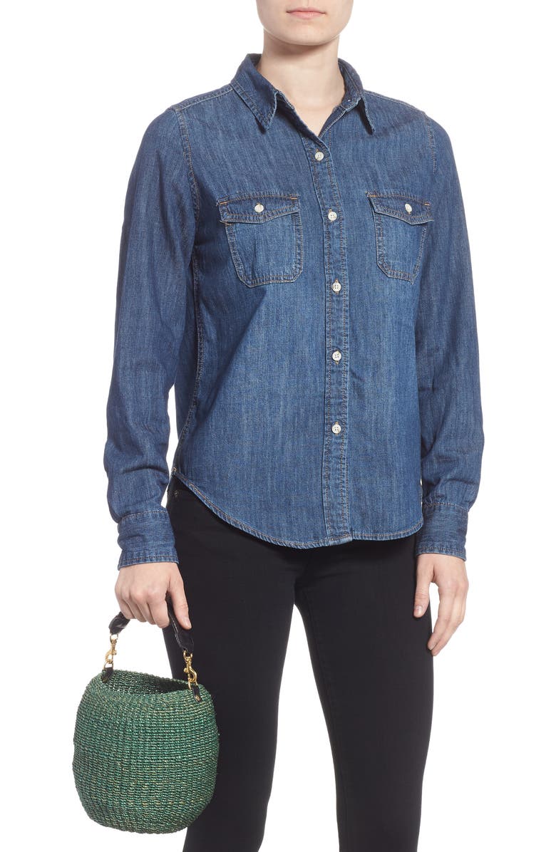 Clare V. Pot de Miel Top Handle Straw Basket Bag, Alternate, color,