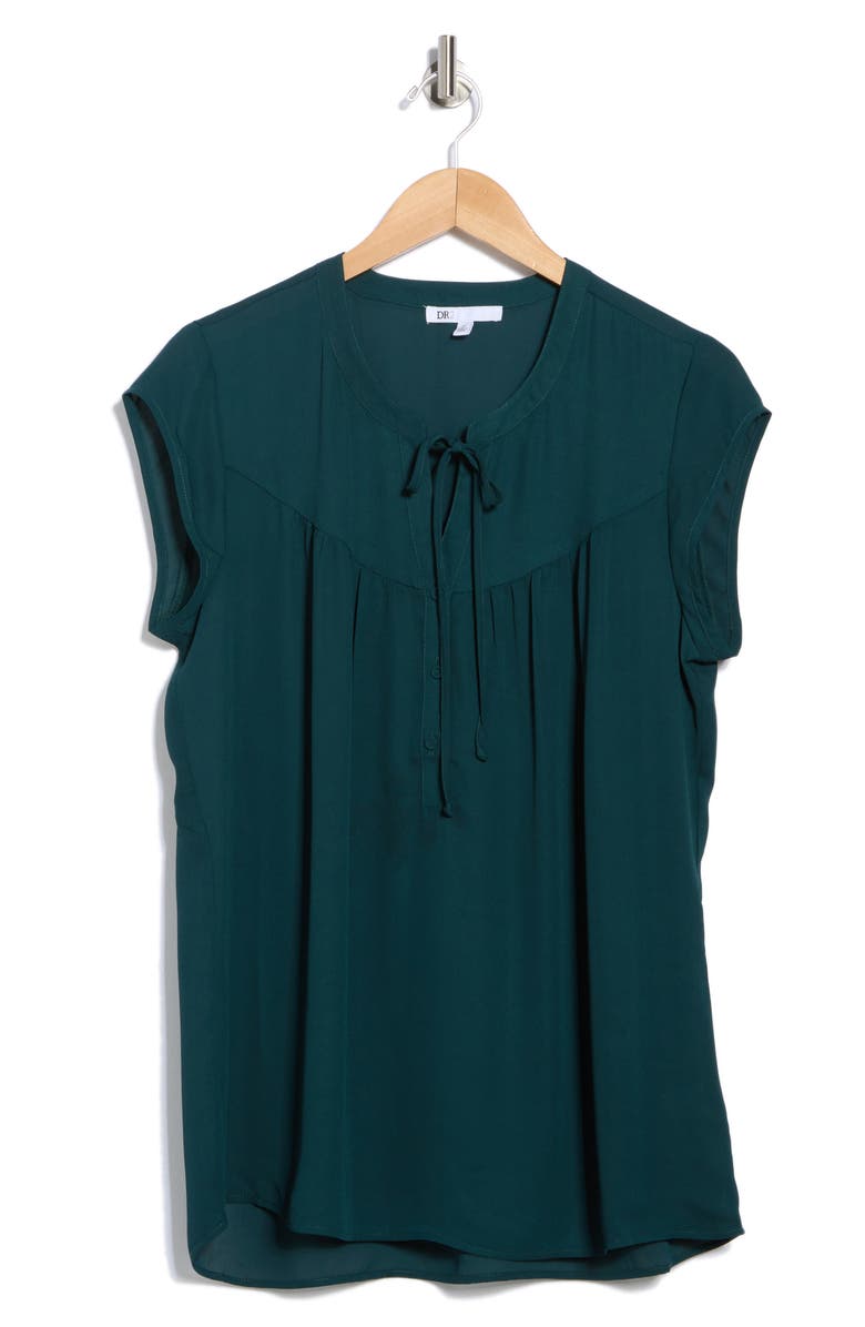 DR2 by Daniel Rainn Flounce Back Split Neck Top, Alternate, color,