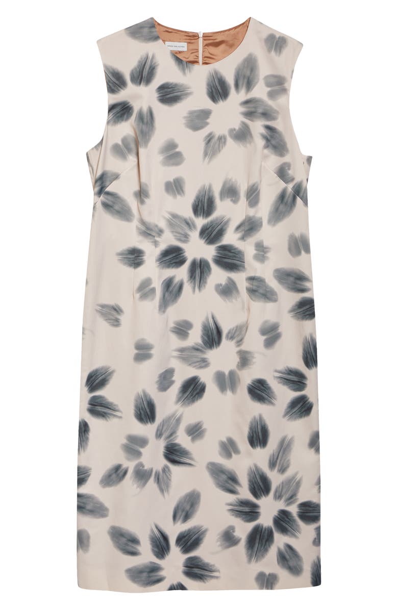 Dries Van Noten Delavina Orchid Petal Print Sheath Dress, Alternate, color, Blush