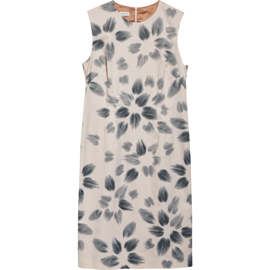 Dries Van Noten Delavina Orchid Petal Print Sheath Dress