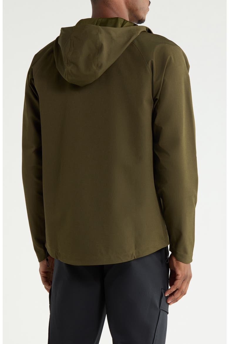Unstoppable Water Repellent Hooded Jacket, Alternate, color, EXPEDITION GREEN