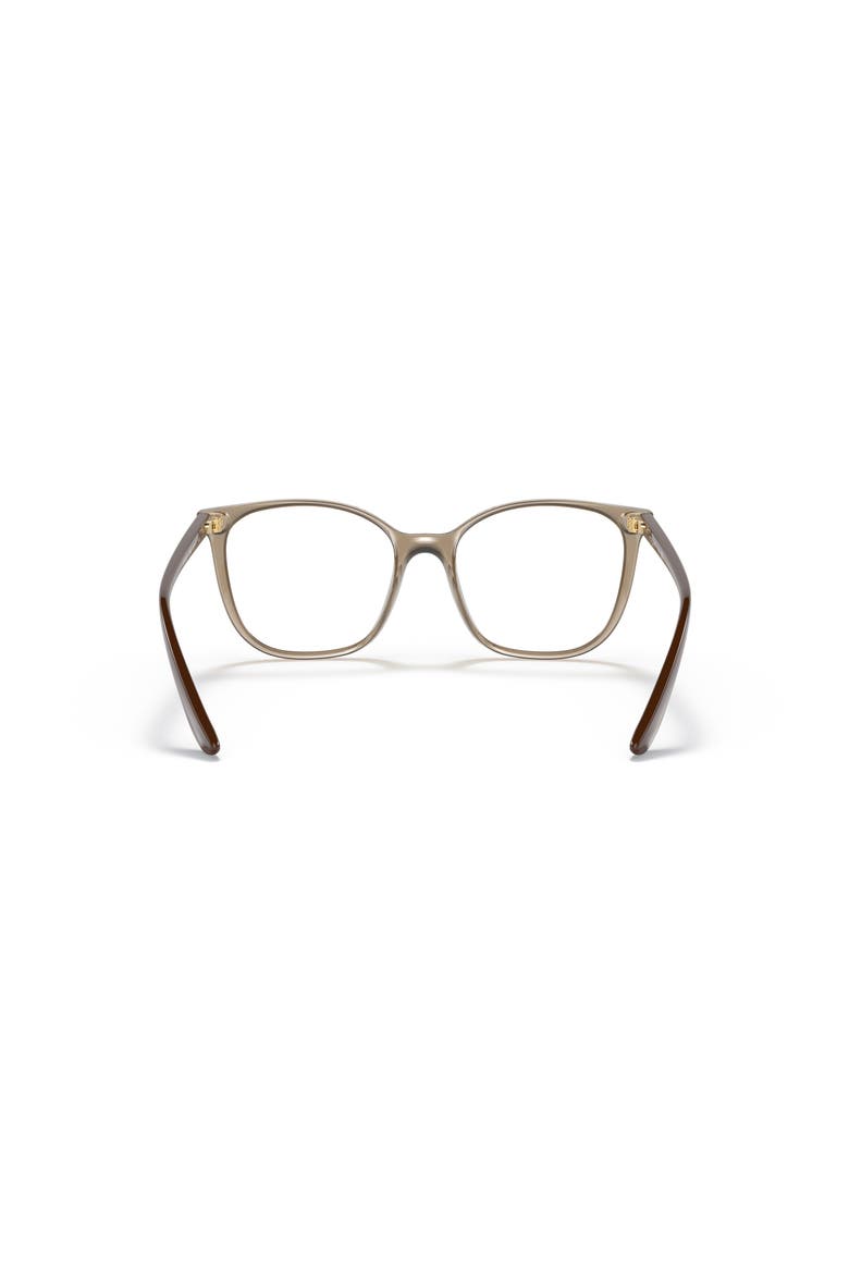 52mm Rectangle optical glasses, Alternate, color, Brown
