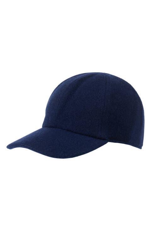Wool & Cashmere Faux Shearling Lined Knit Baseball Cap