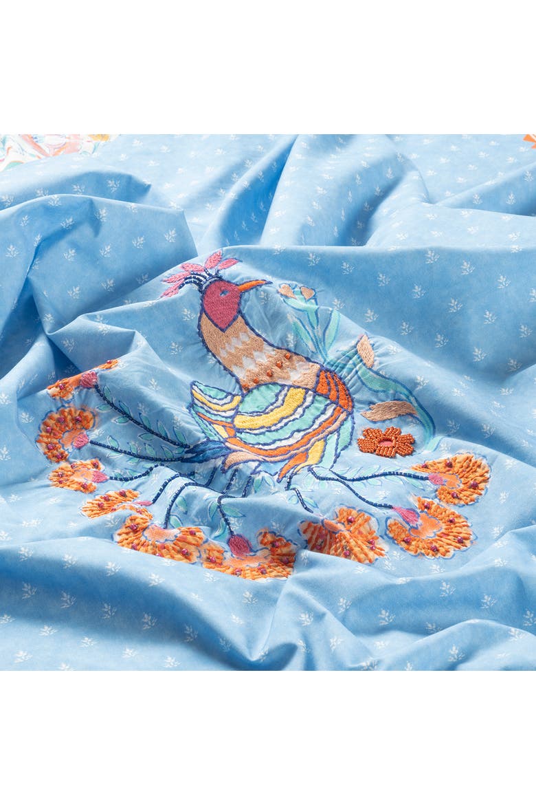 Sansad 200 Tc Tasseled Handmade Artisan Bedroom, Alternate, color, Blue
