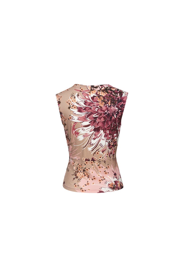 Wrap Look Top, Alternate, color, Taupe Berry