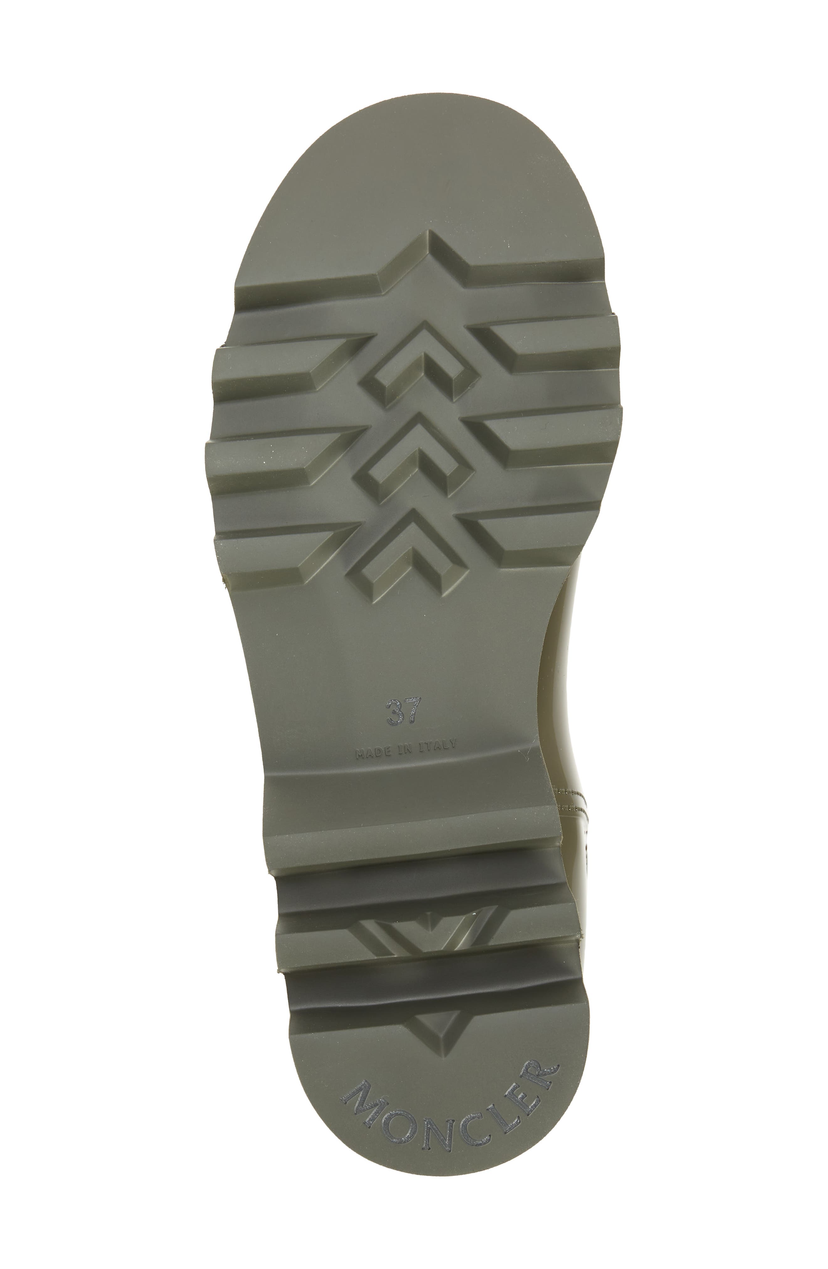 Ginette Logo Waterproof Rain Boot, Alternate, color, MILITARY