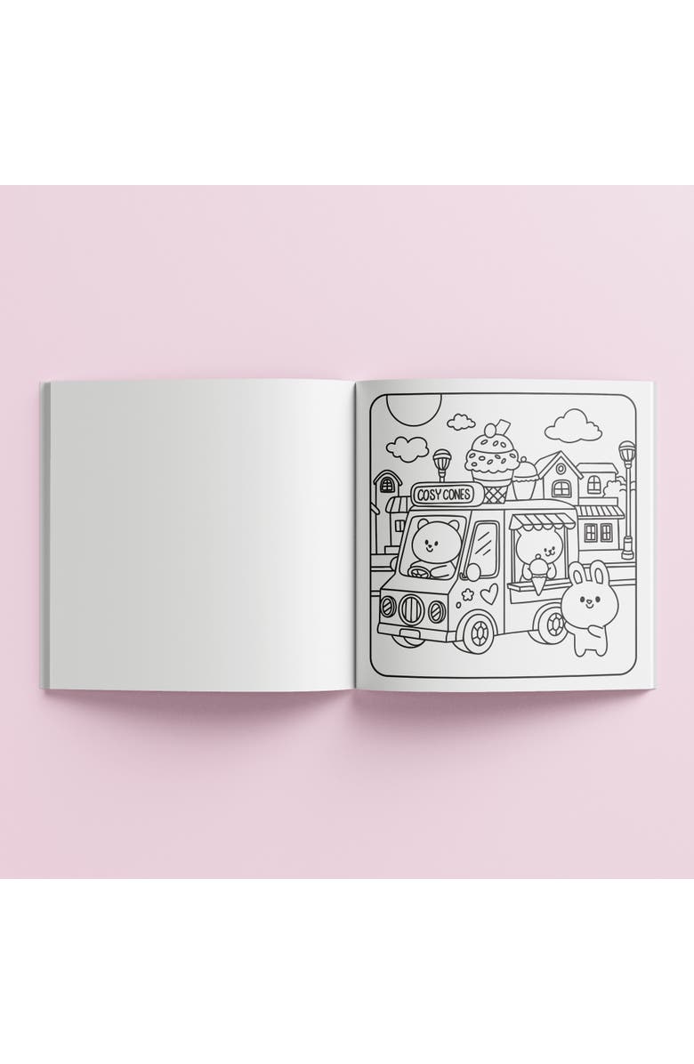 Art Maker Cozy Coloring, Around Town, 128 Page Adult Coloring Book, Alternate, color,