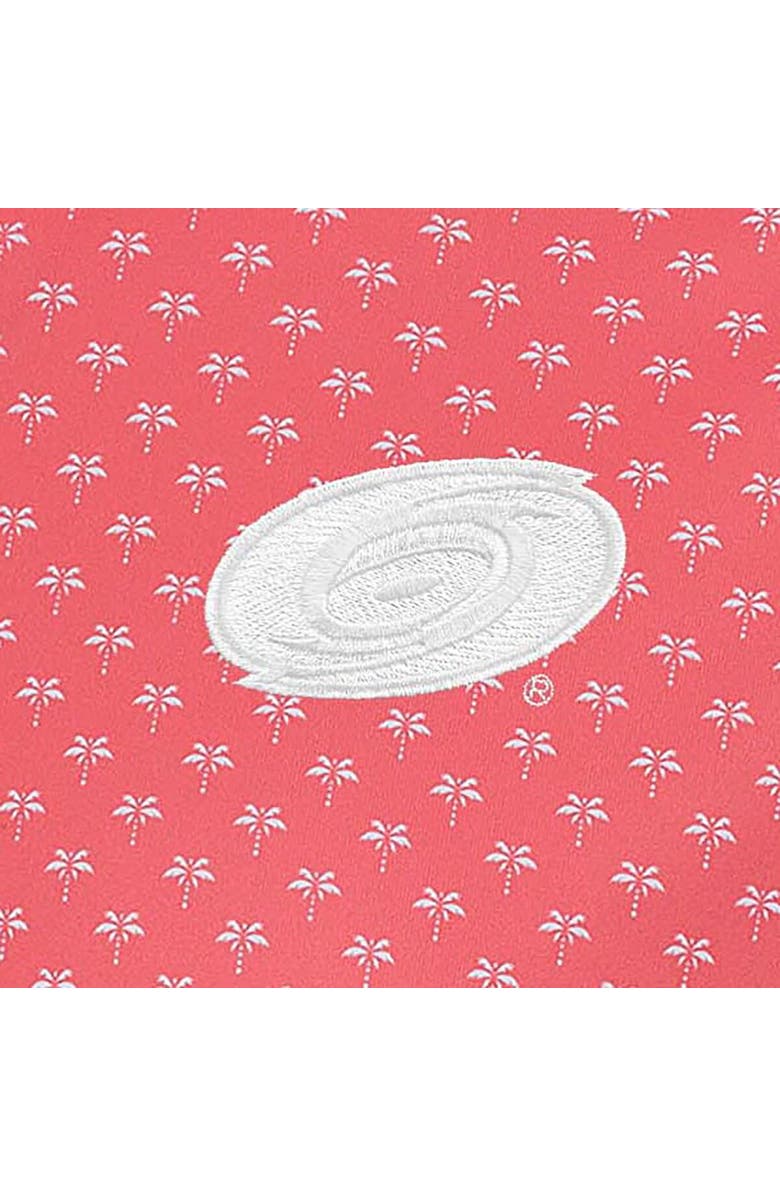 ANTIGUA Men's Antigua Coral Carolina Hurricanes White Logo Kona Polo, Alternate, color,