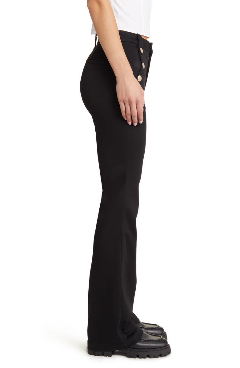 1822 Denim High Waist Slim Bootcut Sailor Jeans, Alternate, color, Black