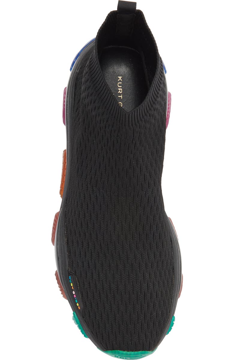Kurt Geiger London Lettie Sock Sneaker, Alternate, color, Black/ Combo