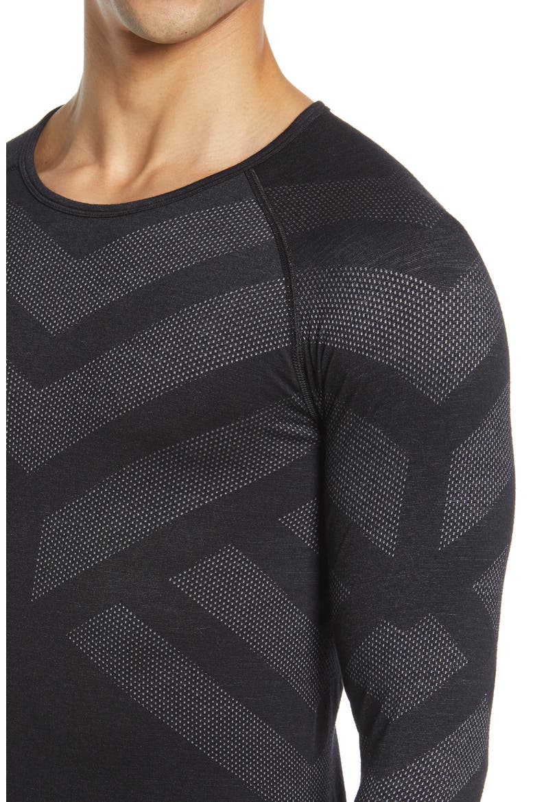 Men's Natural + Kinship Warm Base Layer Top, Alternate, color, BLACK