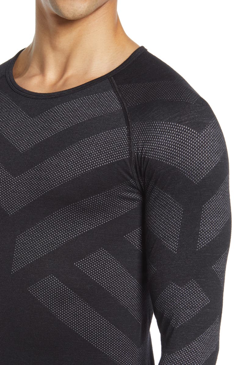 Odlo Men's Natural + Kinship Warm Base Layer Top, Alternate, color, 