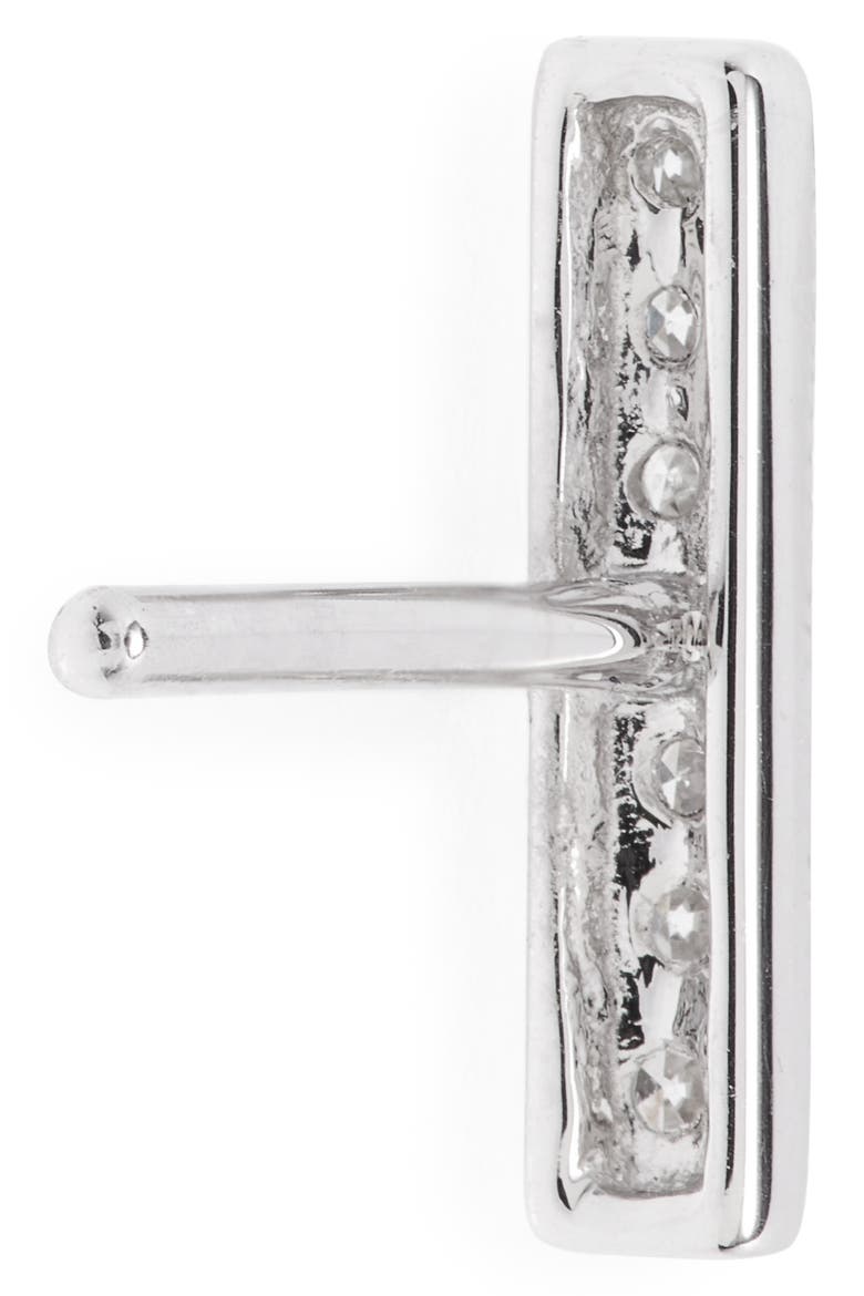 Sylvie Rose Diamond Bar Stud Earrings, Alternate, color, WHITE GOLD