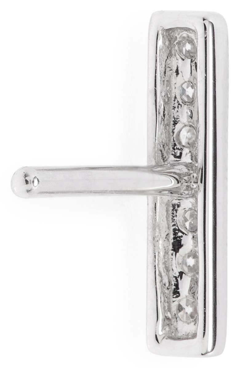 Dana Rebecca Designs Sylvie Rose Diamond Bar Stud Earrings, Alternate, color, White Gold