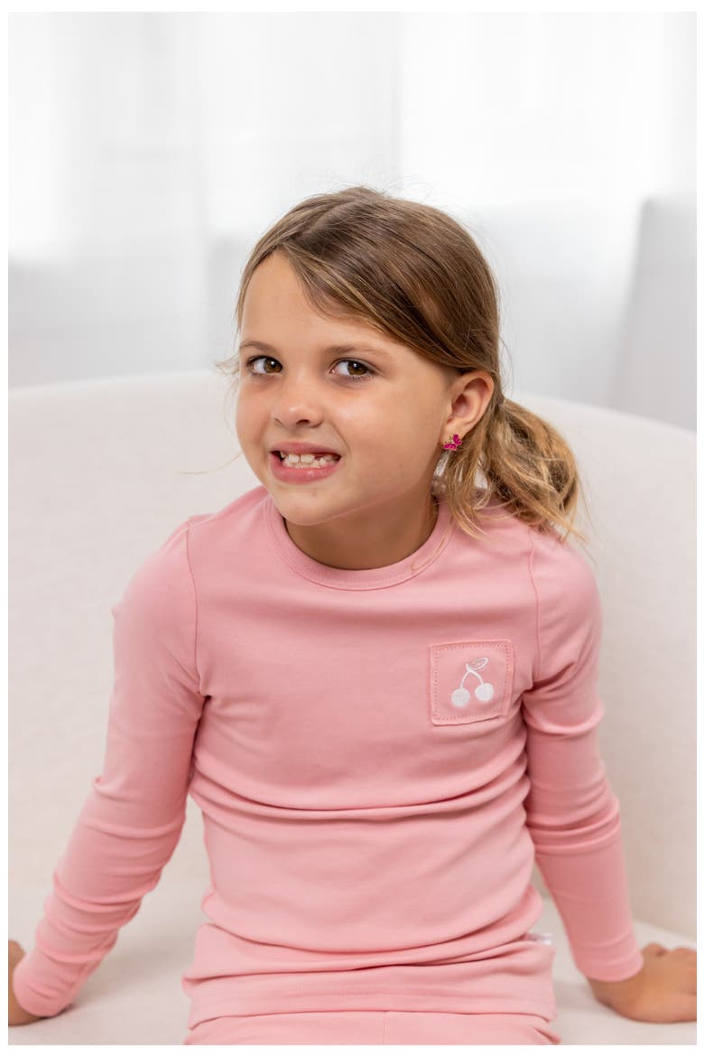 Stitched Graphic PJ for Girl, Alternate, color, Pink