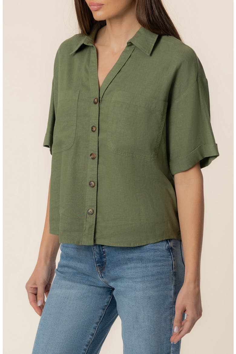 Brianna Boxy Shirt, Alternate, color, DILL
