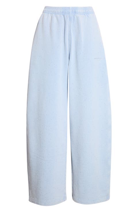 Crystal Embellished Relaxed Fit Cotton Sweatpants