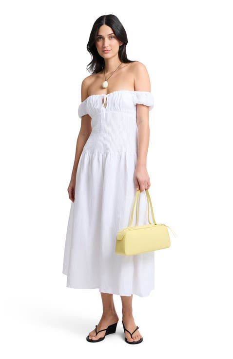 Off-Shoulder Midi Dress