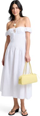 Onia Off-Shoulder Midi Dress