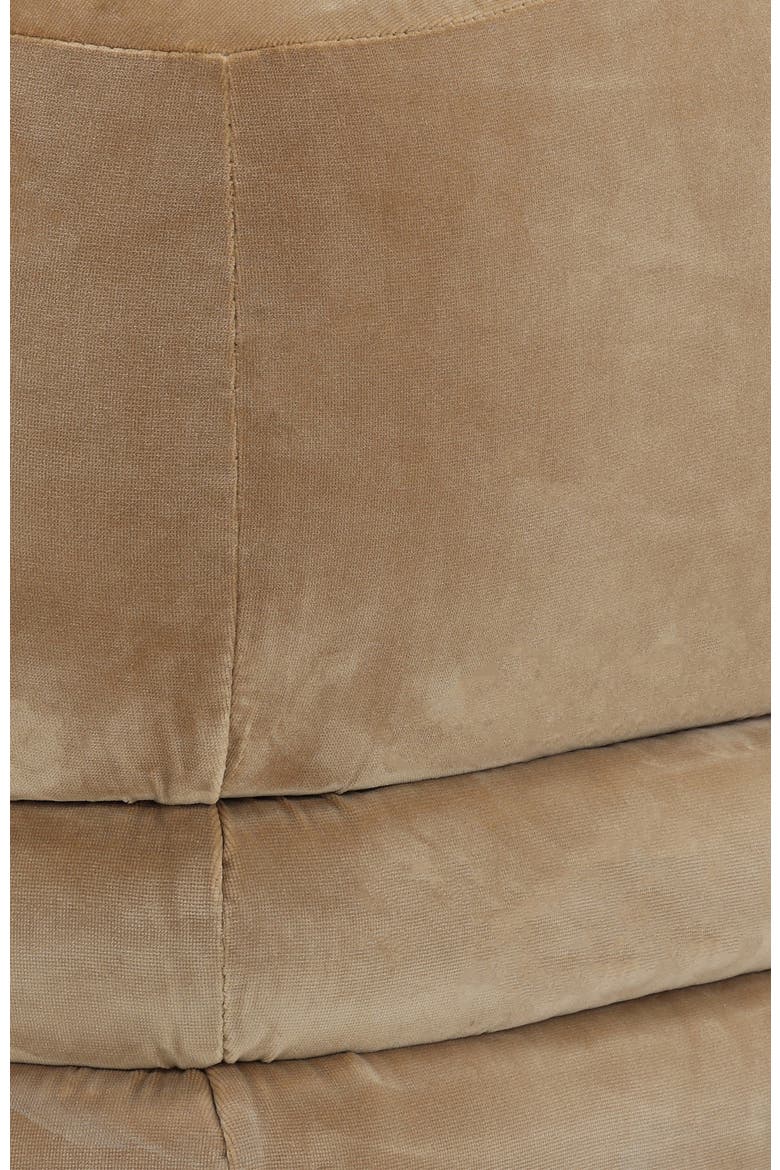 Montel Velvet Ottoman, Alternate, color, Caramel
