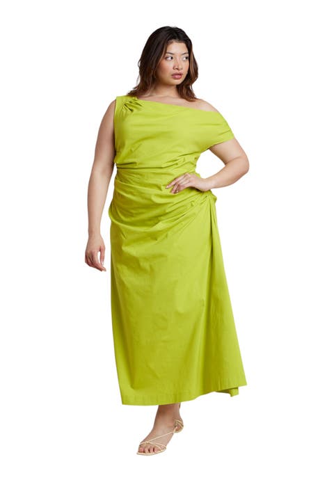 One Shoulder Maxi Dress (Plus Available)