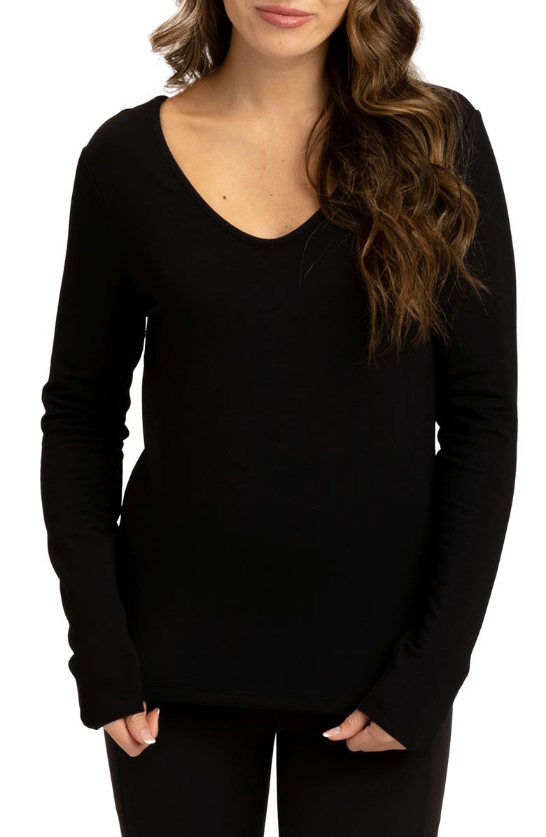 Threads 4 Thought Lorelai Feather Fleece Top, Main, color,