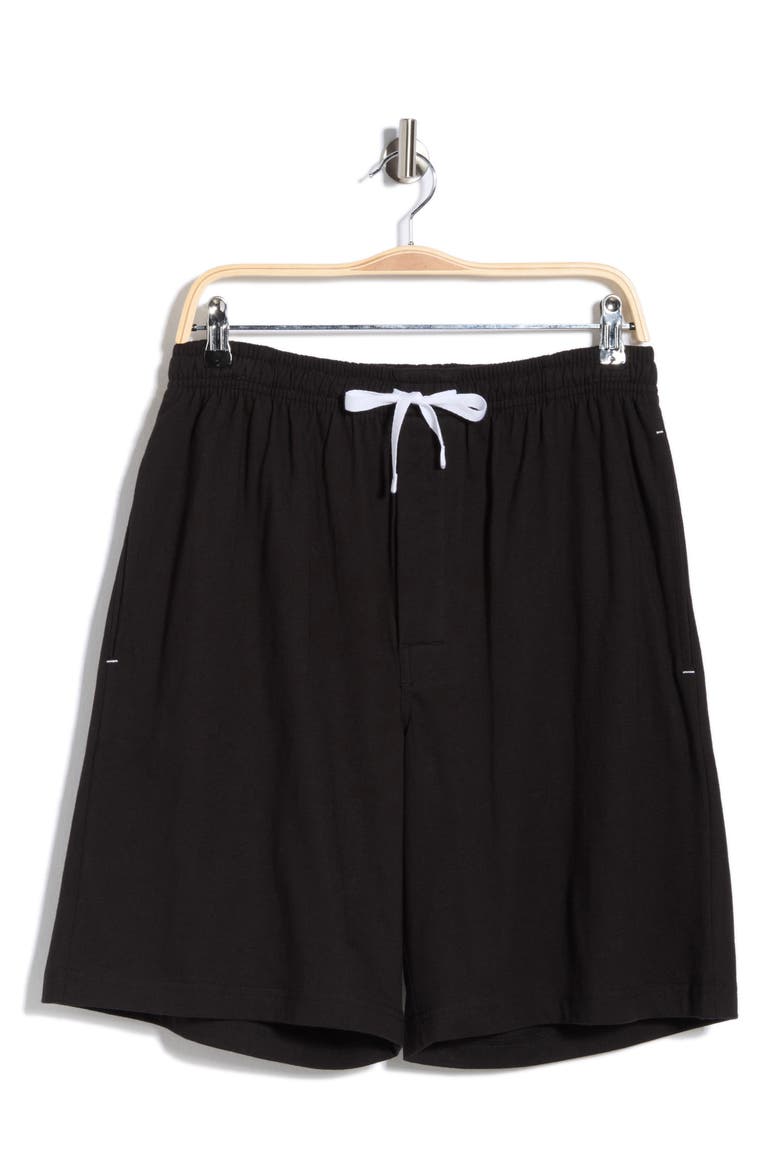 Cotton Lounge Shorts, Alternate, color, BLACK