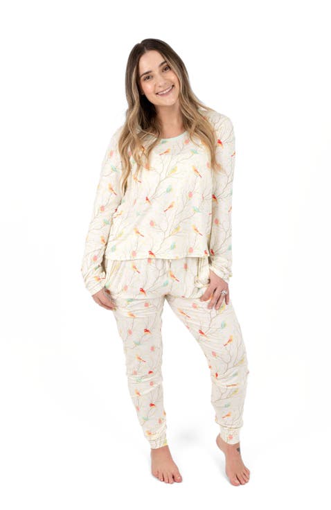 Women
s Viscose Matching Family Holiday Pajamas, Reindeer 
Polar Bear Prints