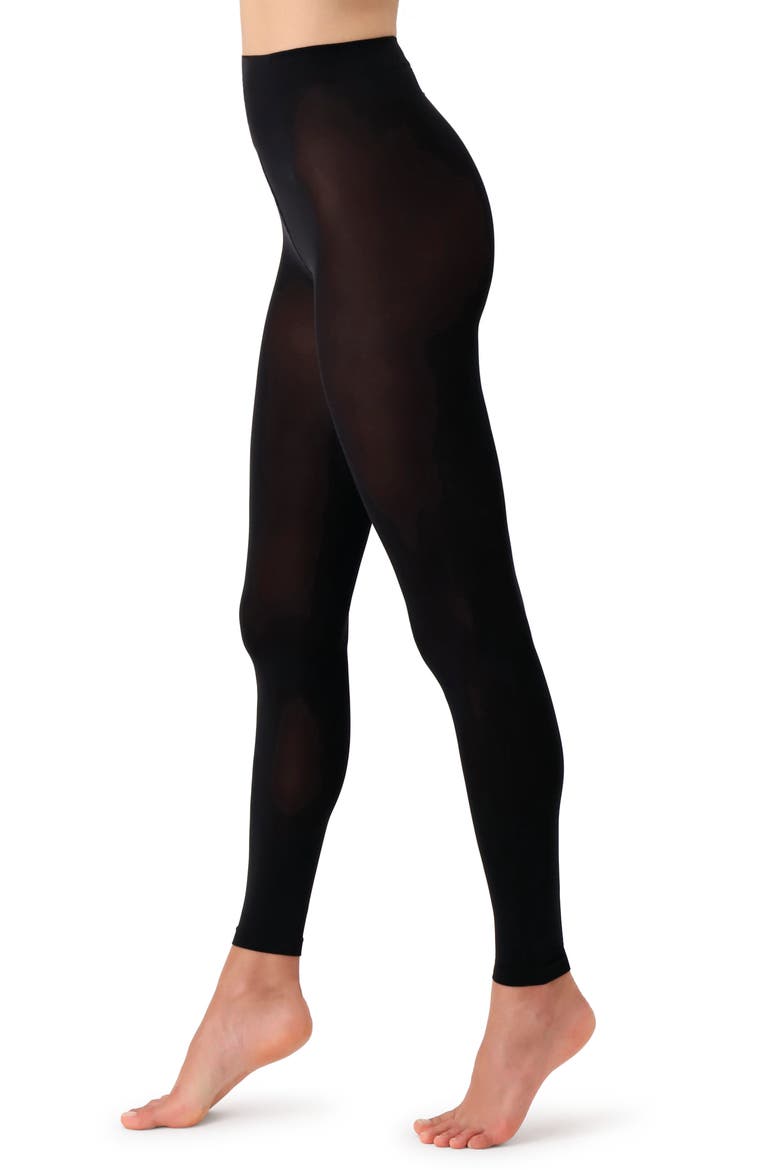 Opaque Leggings, Main, color, BLACK