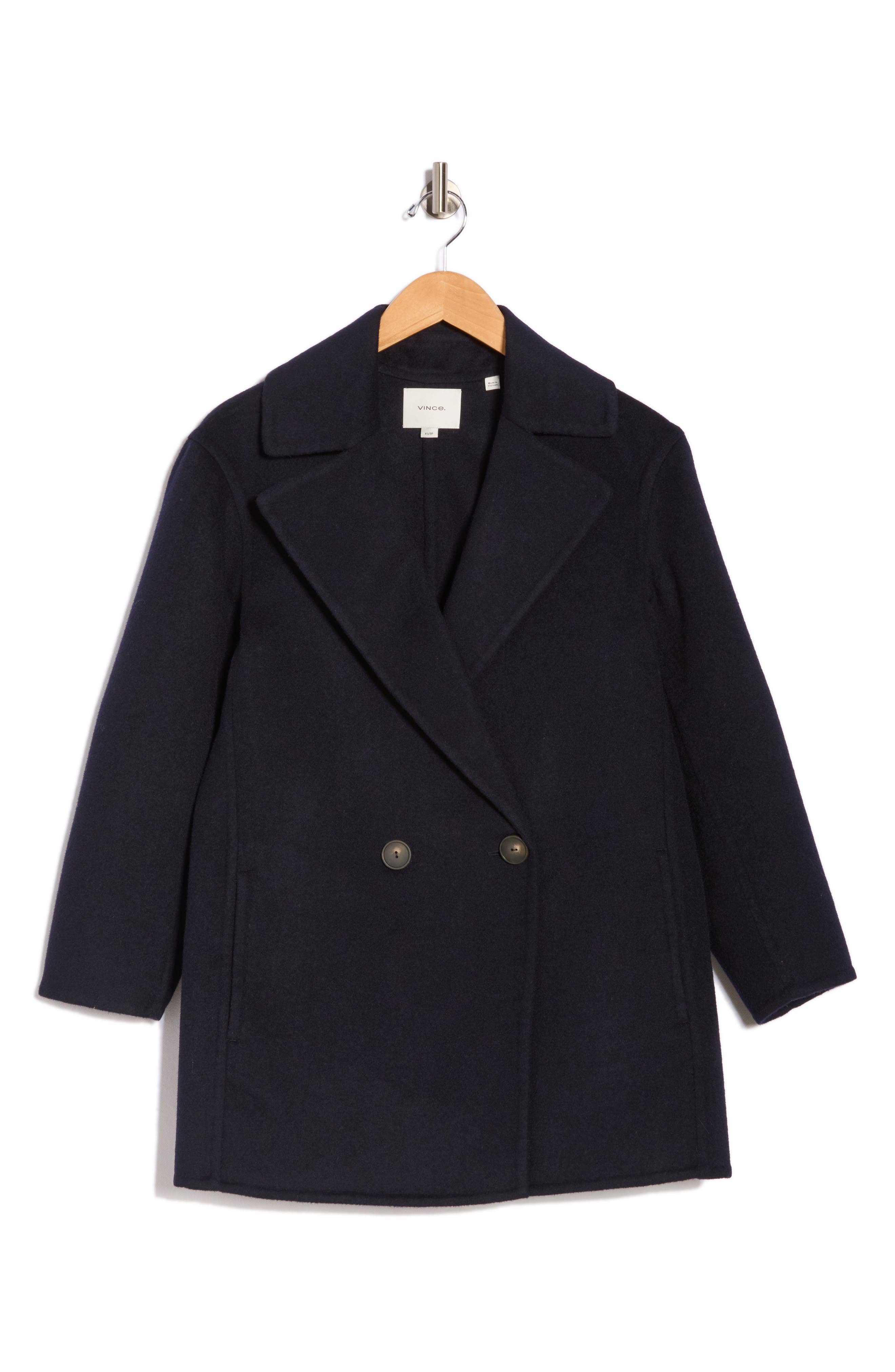 VINCE VINCE WOOL BLEND CAR COAT